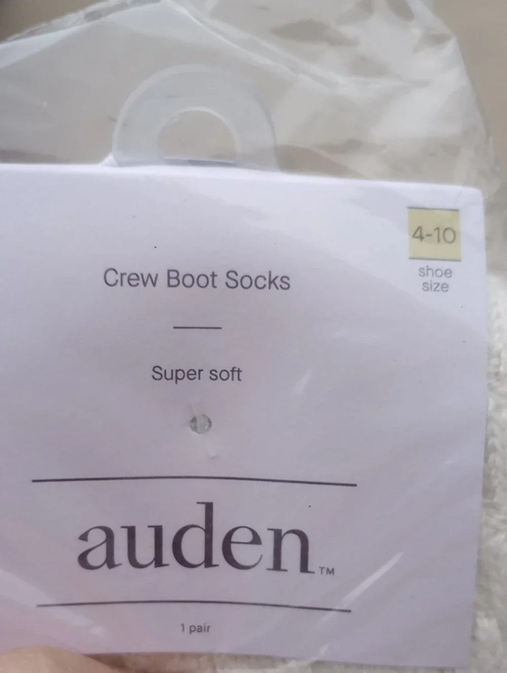 Auden Crew Boot Socks - 2 Pair NWT